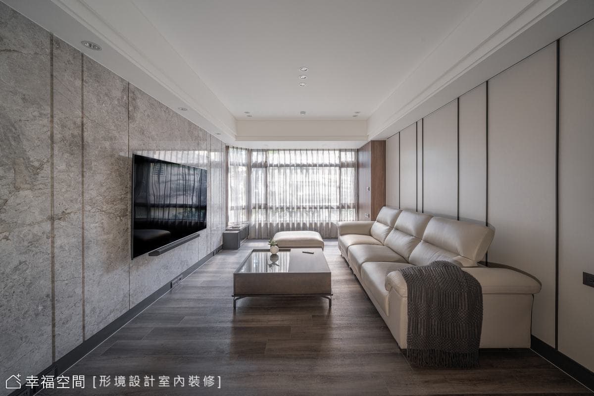 老屋翻新開闊空間尺度 砌築收納機能現代宅│36坪
