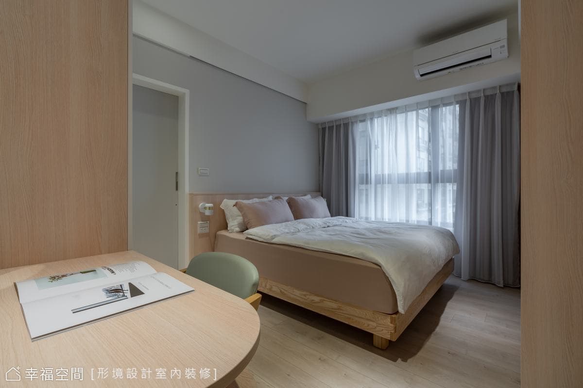 化繁為簡 以木質溫度描繪溫馨三口之家│北歐風│26坪