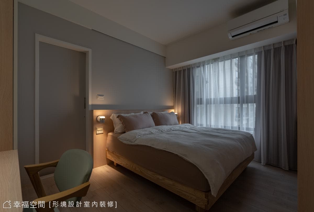 化繁為簡 以木質溫度描繪溫馨三口之家│北歐風│26坪
