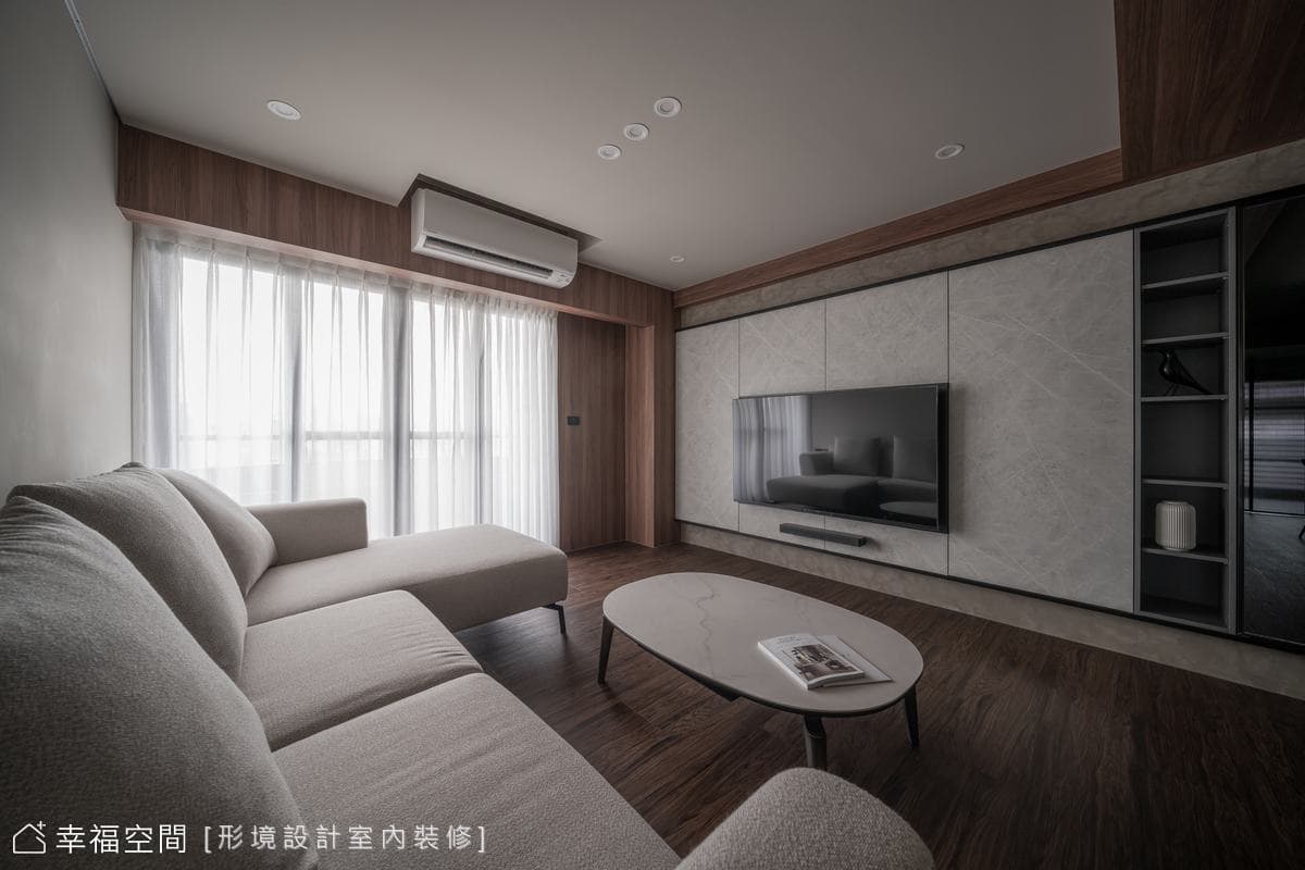 木韻藏灰 沉穆恬境｜現代風｜36坪