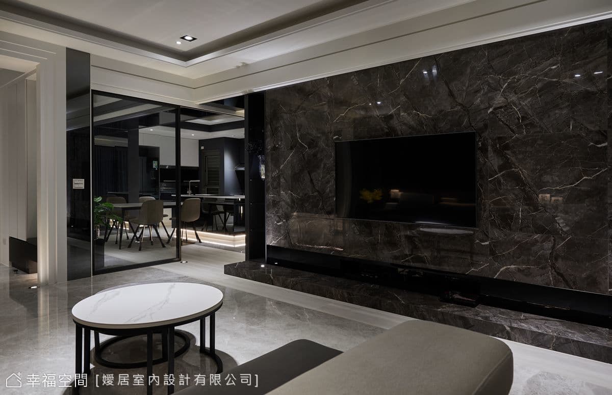 俐落時尚 黑灰雅境｜53坪