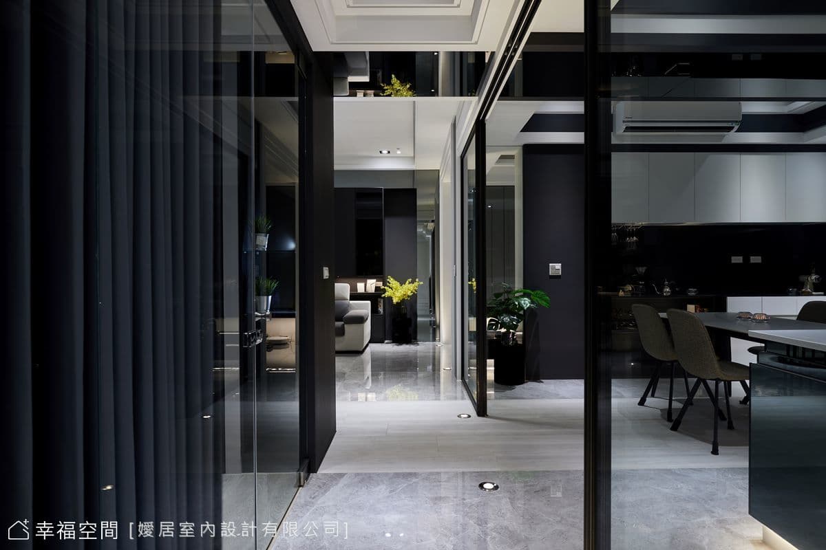 俐落時尚 黑灰雅境｜53坪