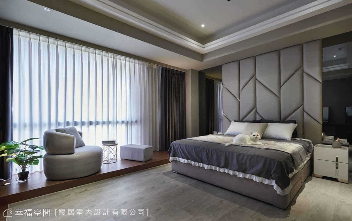 俐落時尚 黑灰雅境｜53坪