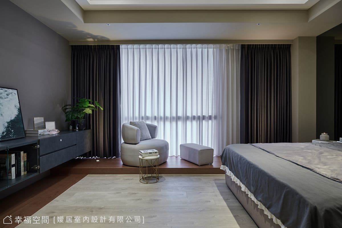俐落時尚 黑灰雅境｜53坪