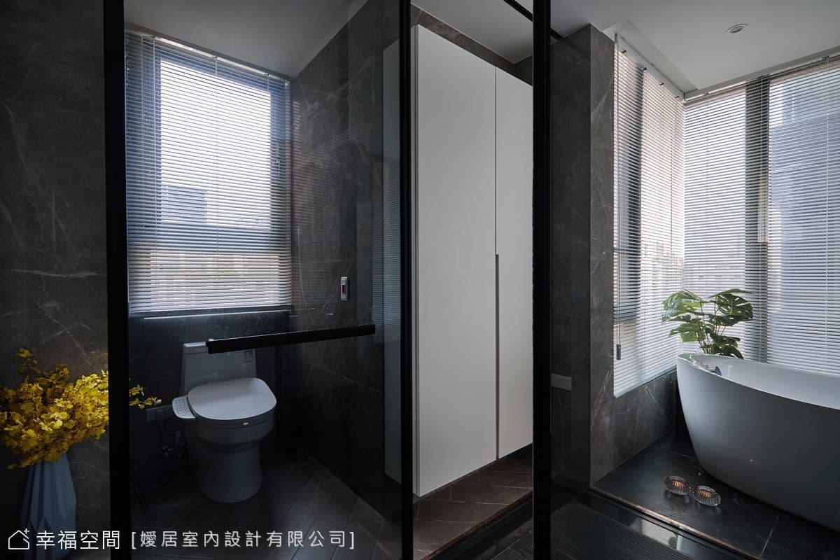 俐落時尚 黑灰雅境｜53坪