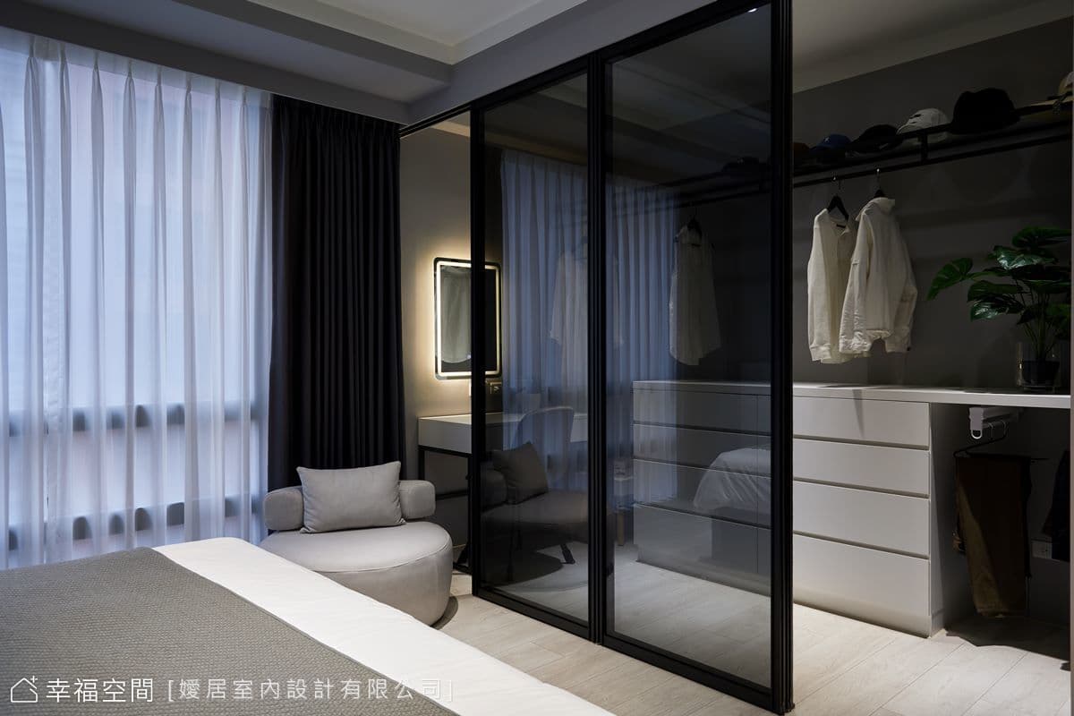 俐落時尚 黑灰雅境｜53坪