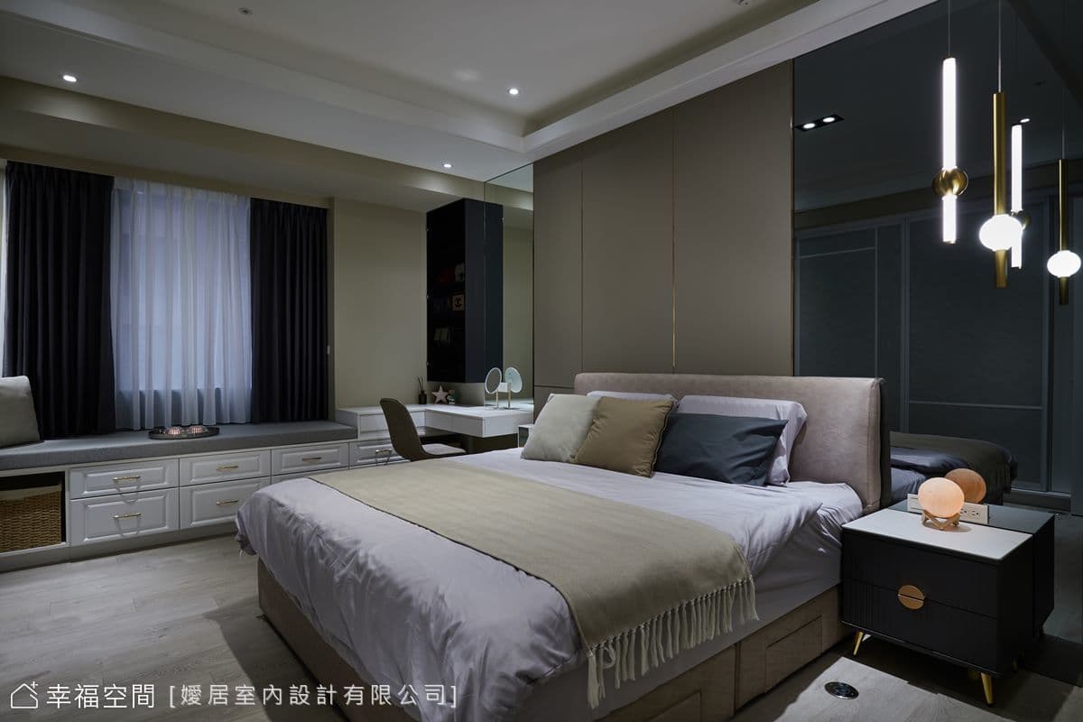 俐落時尚 黑灰雅境｜53坪