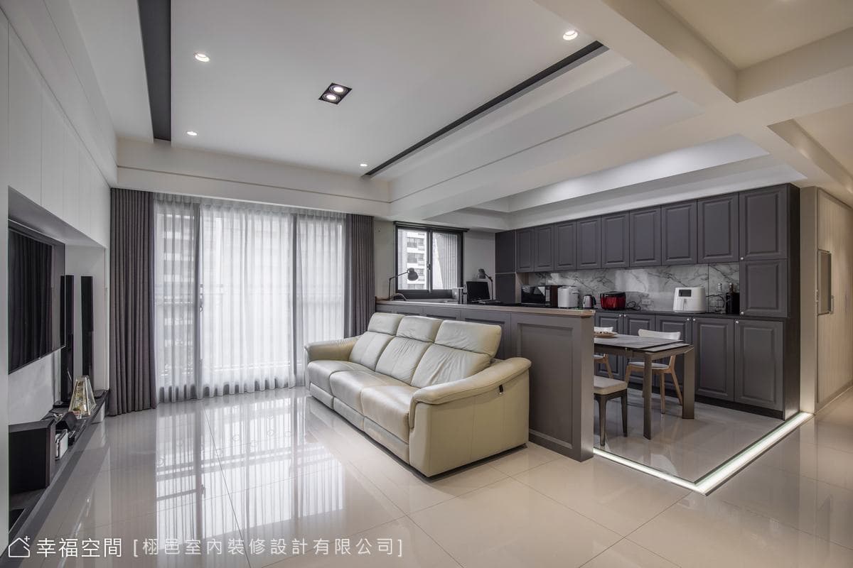 美式與現代結合 構築休閒紓壓漫活空間｜現代美式風｜28坪