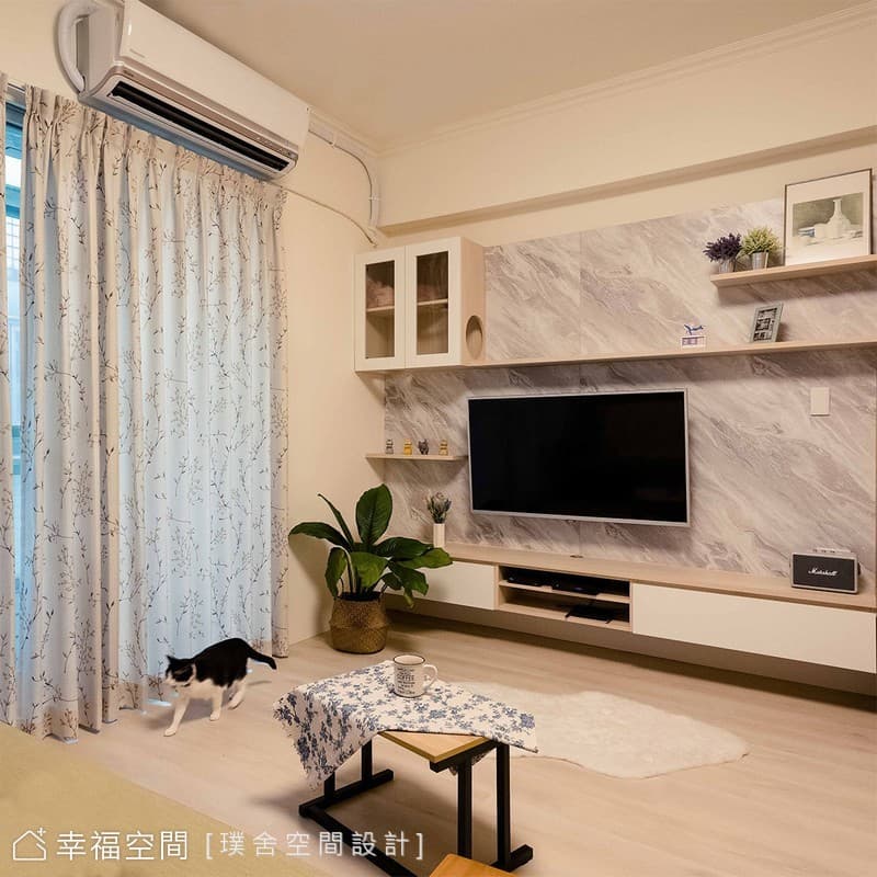 寵貓與孩子的翻新共居宅│現代休閒多元風│26坪