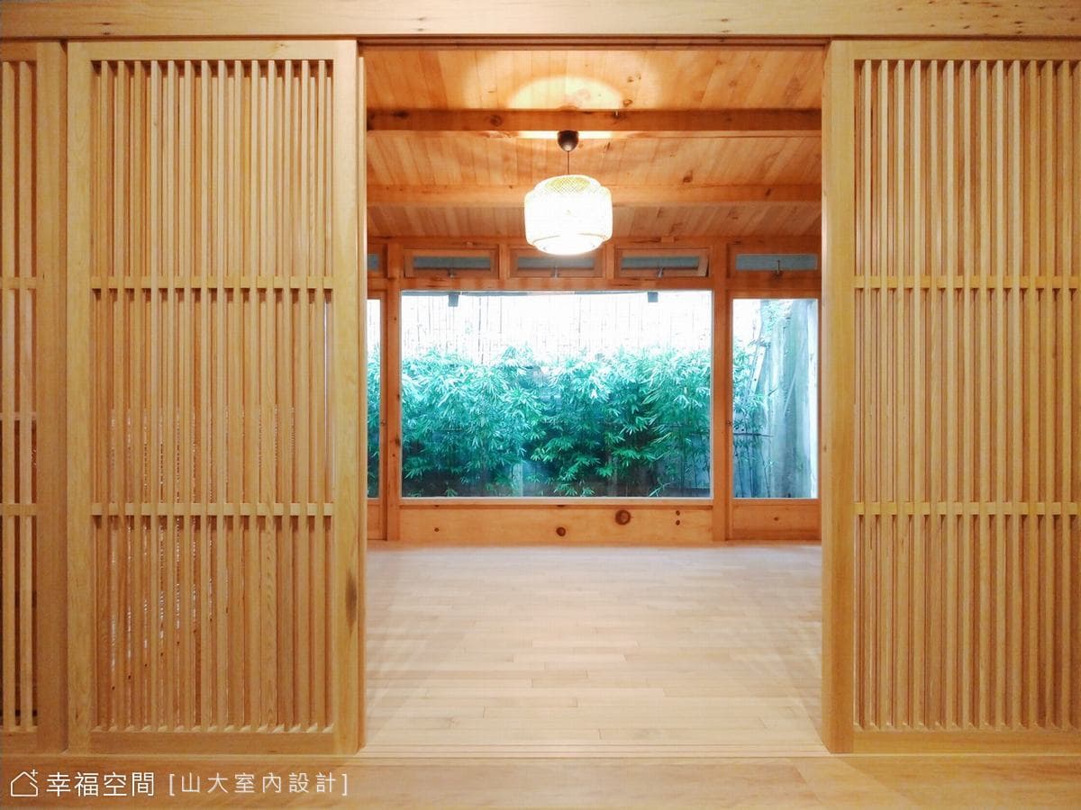 交織光影浸濡檜木清香 以舊復舊獨棟老宅古樸風華│日式風│80坪