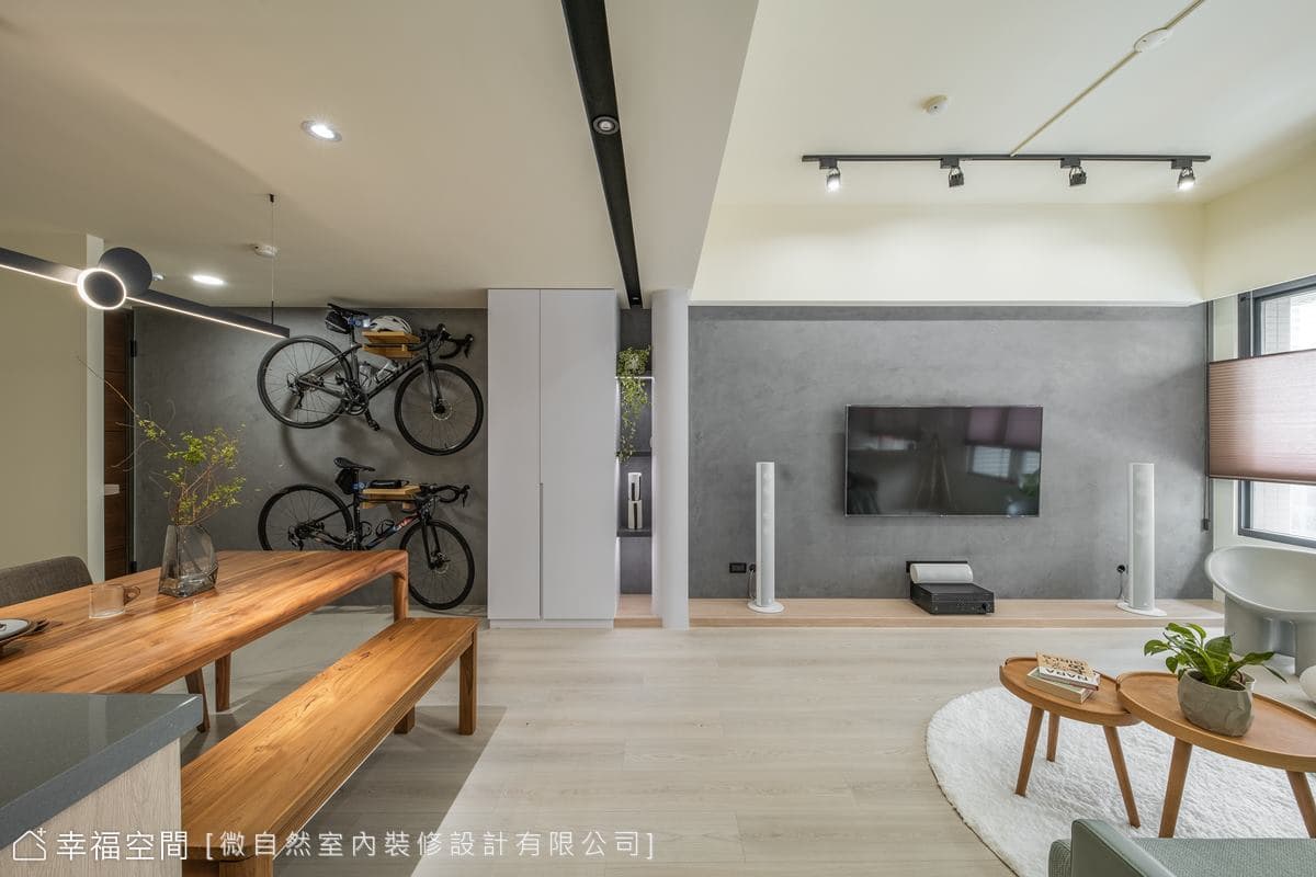 來一抹灰綠  暖陽下的自然靜謐雙人寓所│北歐風│29坪
