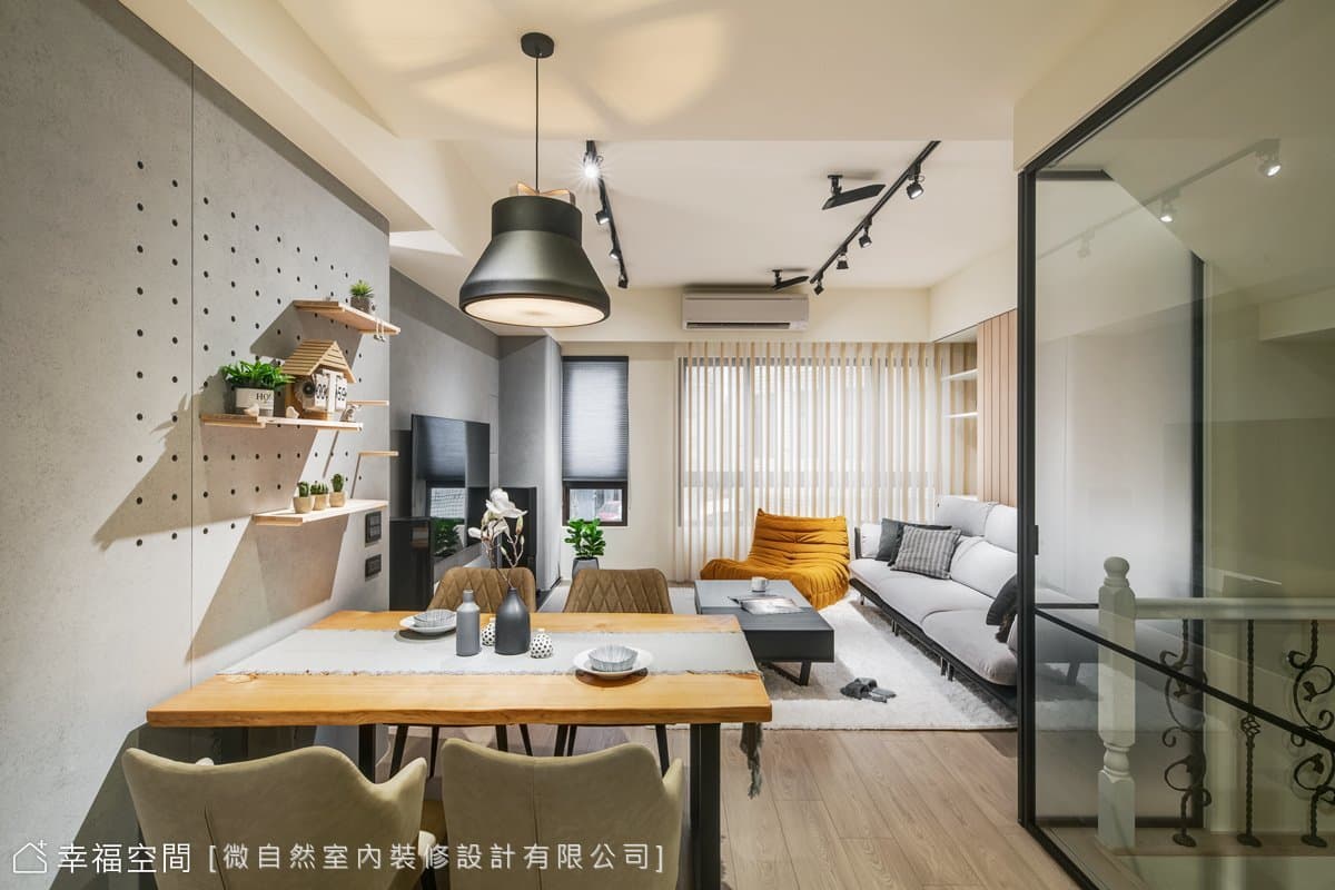 工作與住家的完美融合 灰色木質透天宅｜現代風｜80坪