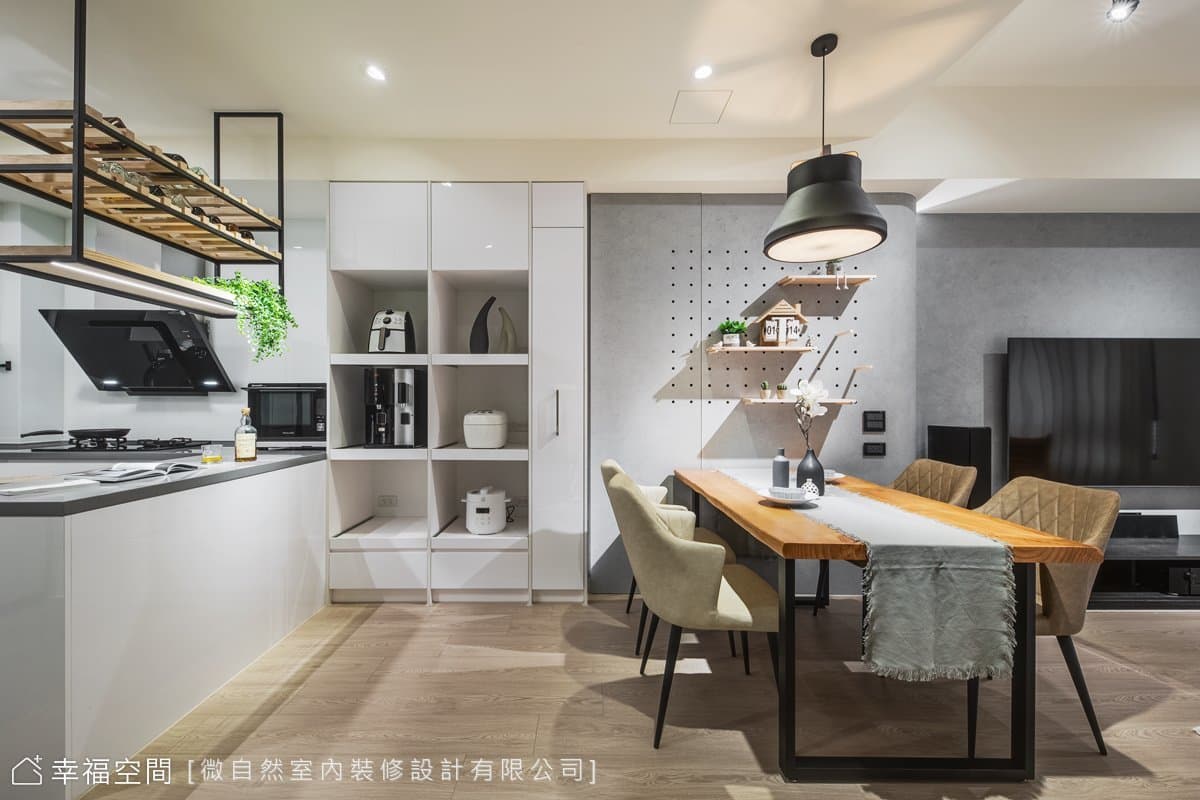 工作與住家的完美融合 灰色木質透天宅｜現代風｜80坪