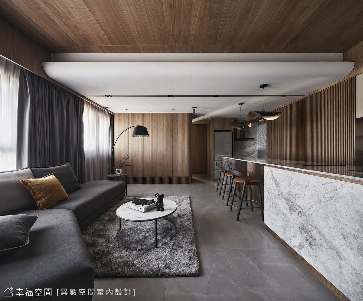 微醺的異想 輕奢愜意個性宅│混搭風│35坪