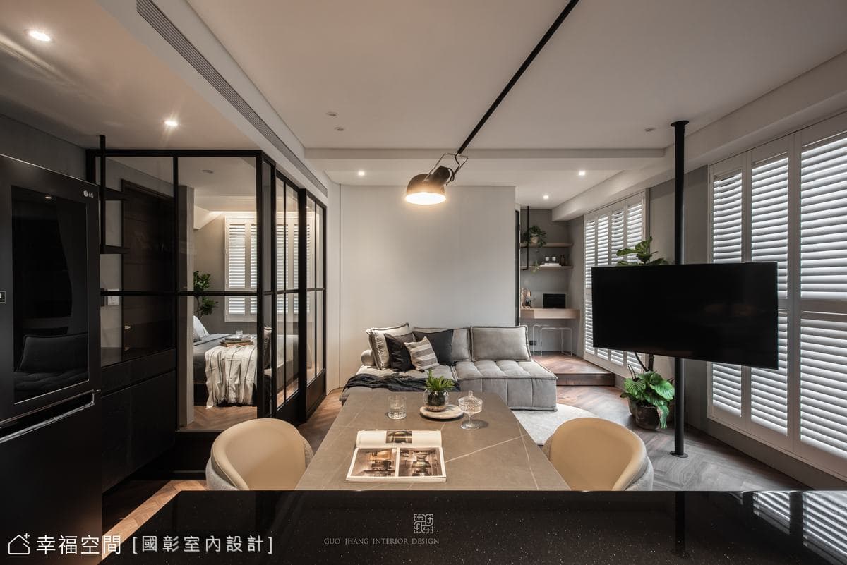 開闊小宅空間尺度 圍塑光感現代質感宅│14坪