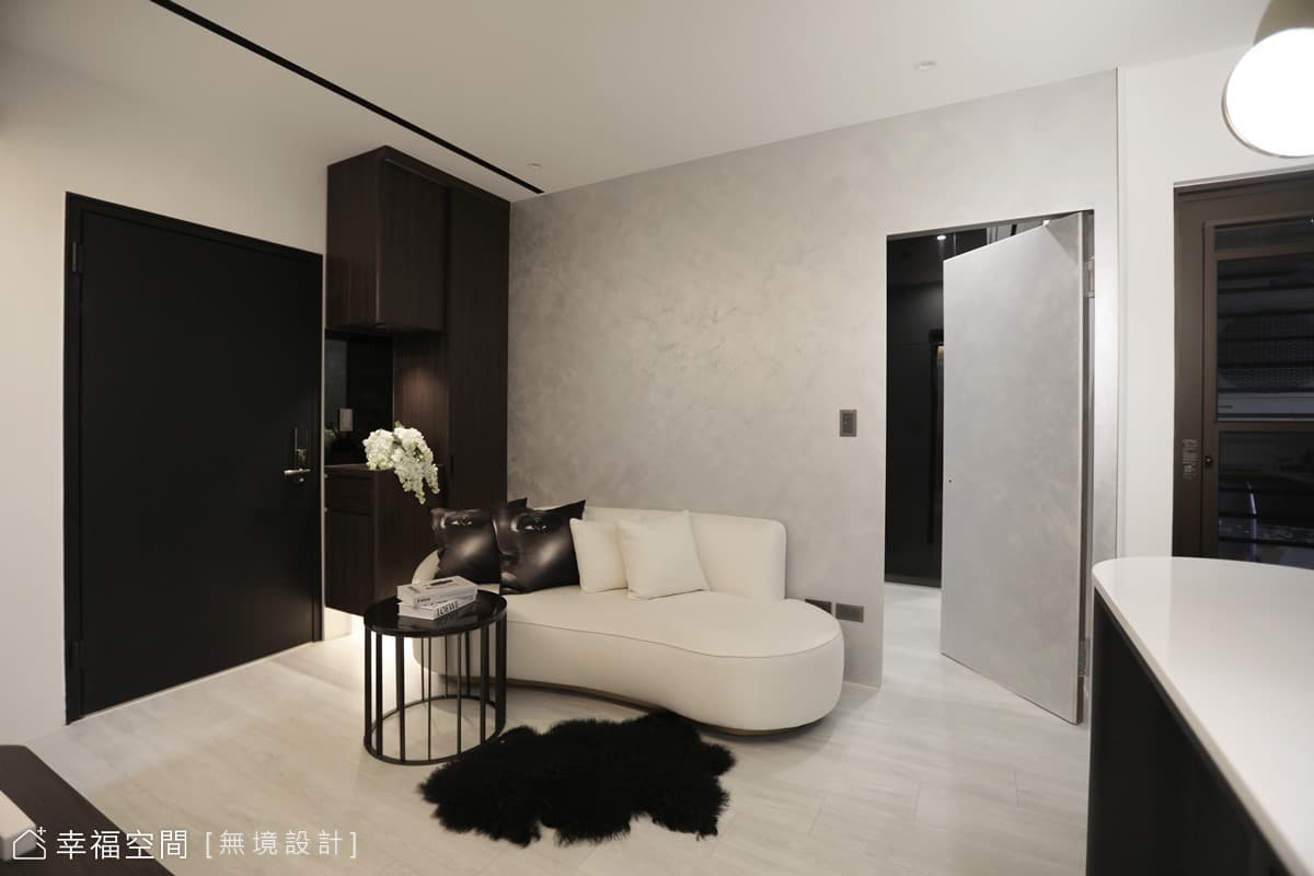 黑色調個性單身寓所｜現代風｜20坪