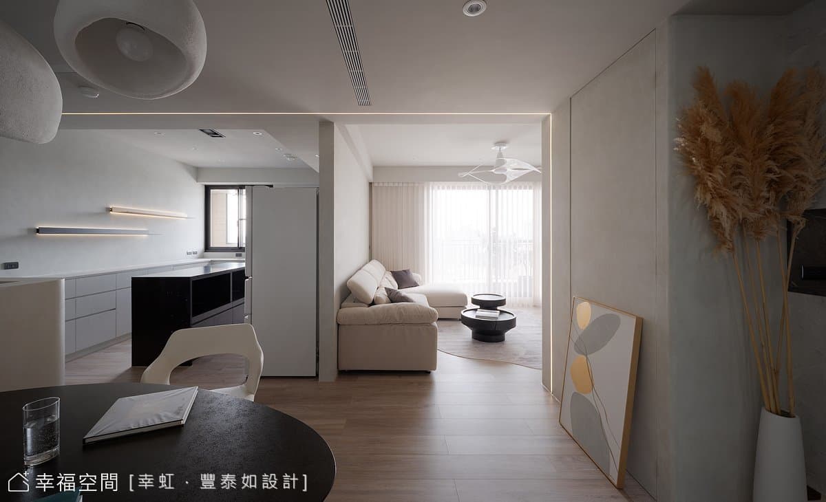 溫煦優美 微笑弧度 ｜現代風｜24坪
