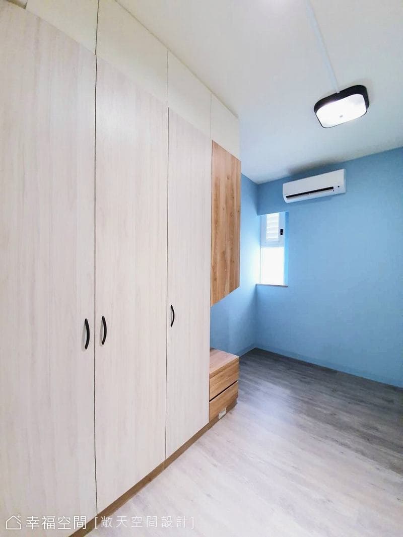 安歇光與草地藍│現代北歐混搭風│30坪