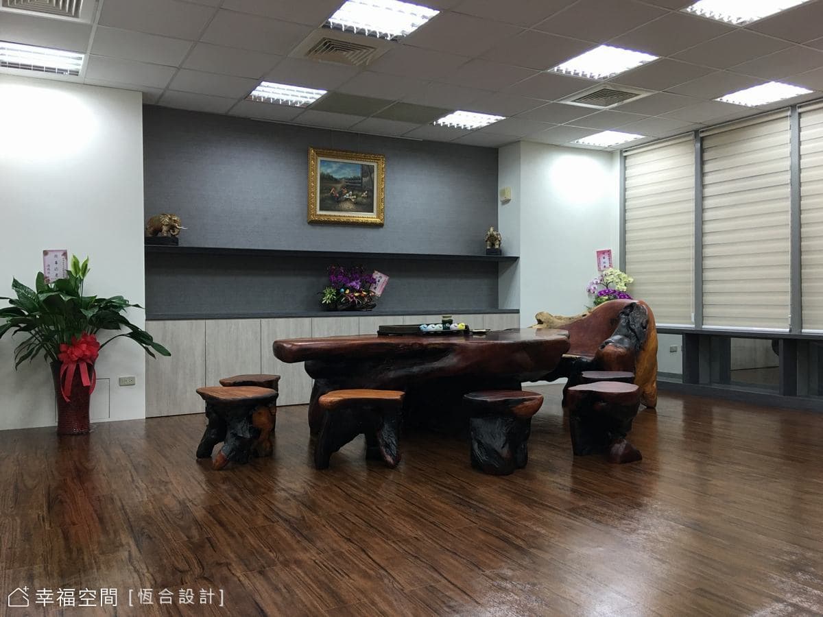 沉穩禪風打造辦公雅境│43坪