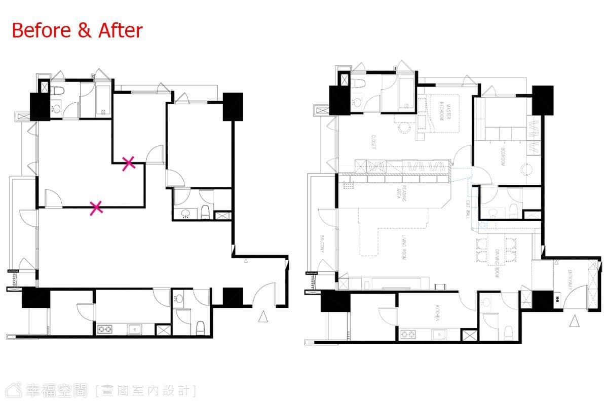 Before & After平面圖