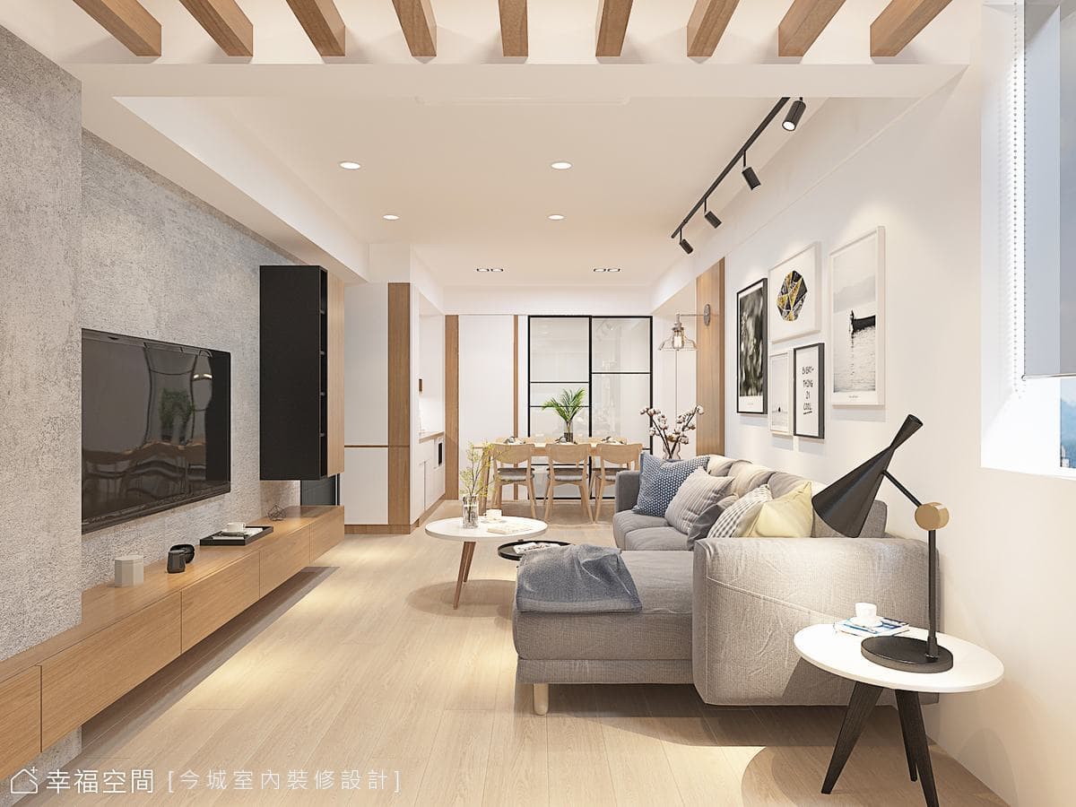 河岸青青  旭日欣欣｜北歐風｜21坪