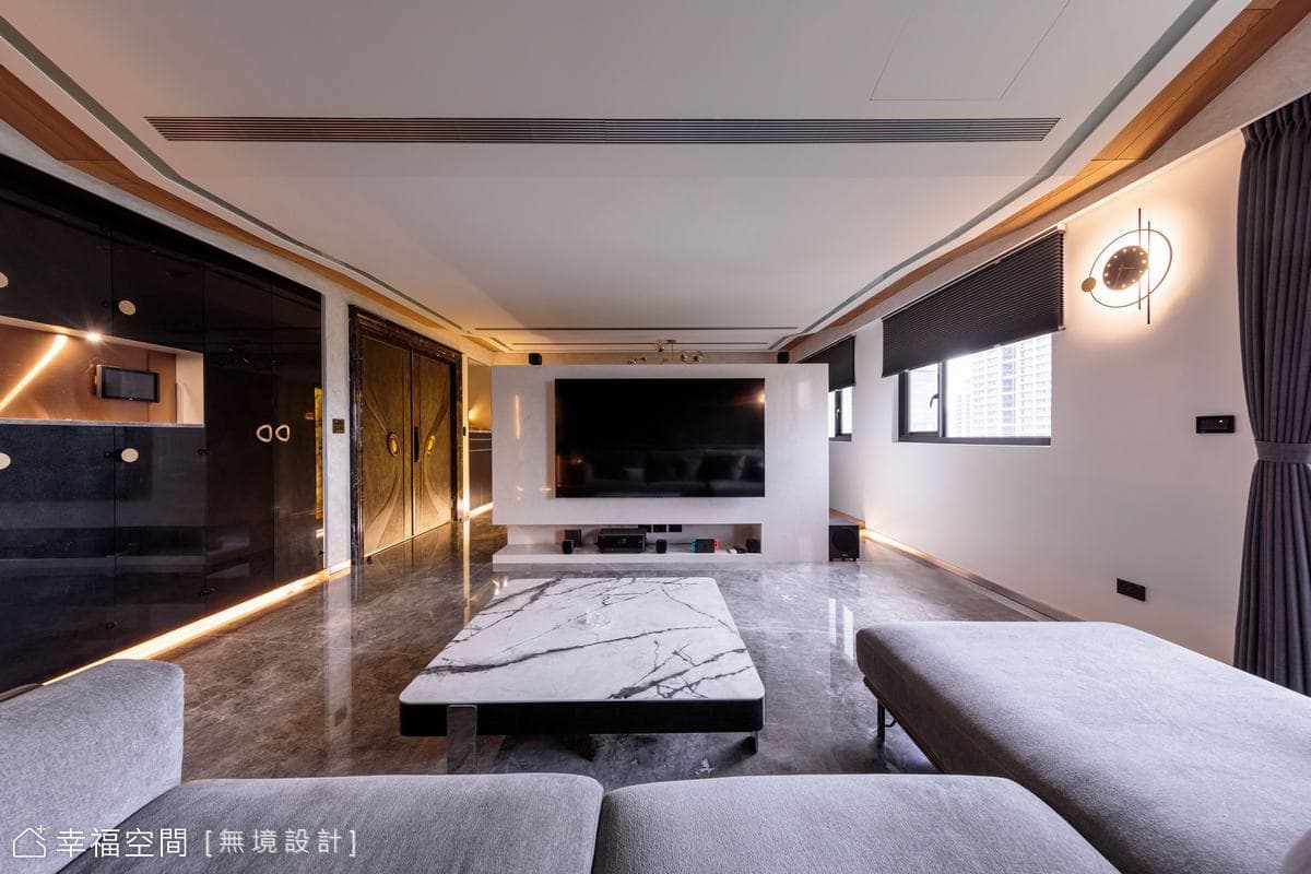 三代共居 大坪數輕奢宅｜現代混搭風｜110坪