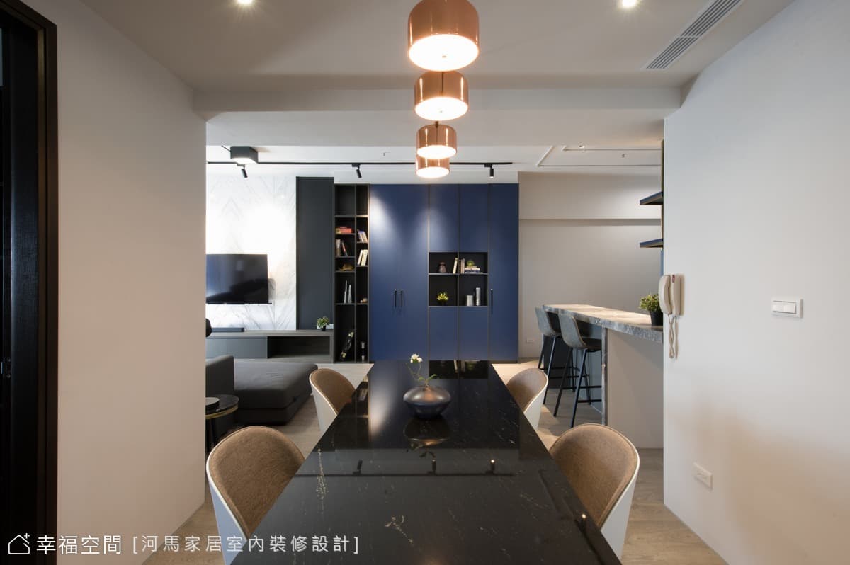 沁藍迷境 輕奢質感│現代風│35坪