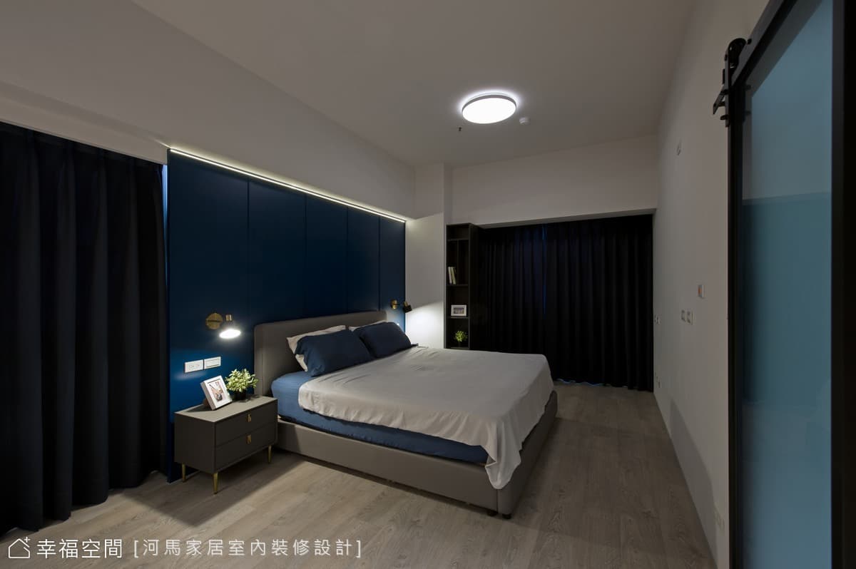 沁藍迷境 輕奢質感│現代風│35坪