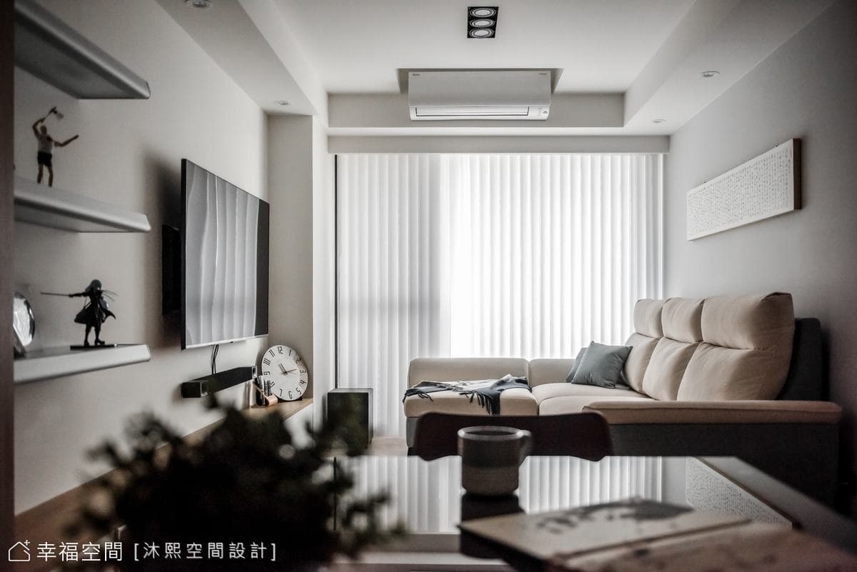 淨白木質混搭現代北歐休閒清新宅│20坪