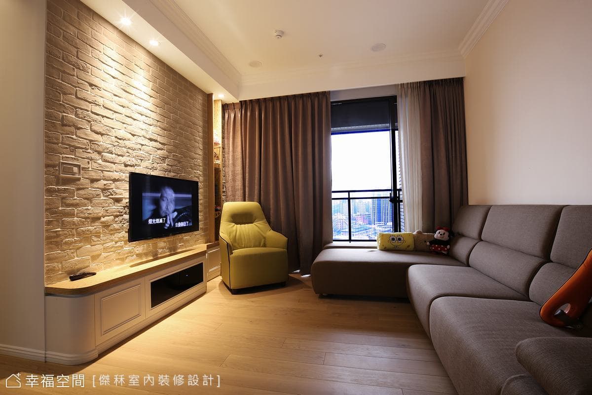 質樸北歐風 圍塑溫馨親子宅│28坪