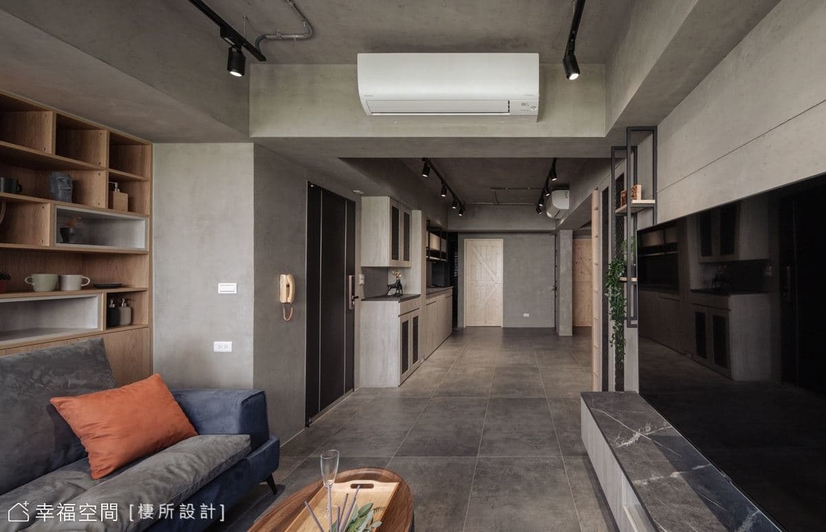 40年老屋變身俐落工業風收納宅│25坪