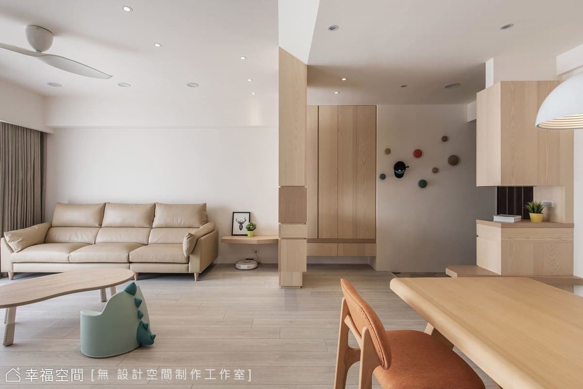 日系無印機能宅 圍塑三口之家美好日常│30坪