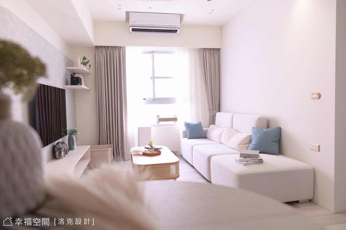 奶白簡約風描繪清新小宅生活感│現代風│20坪