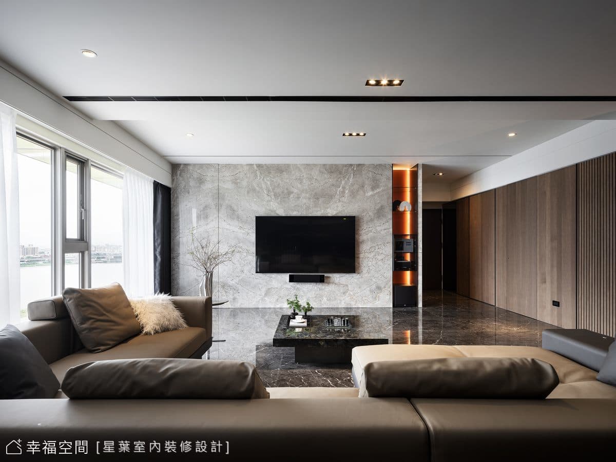 80坪河景宅 擁抱敞亮無壓的幸福│輕奢風