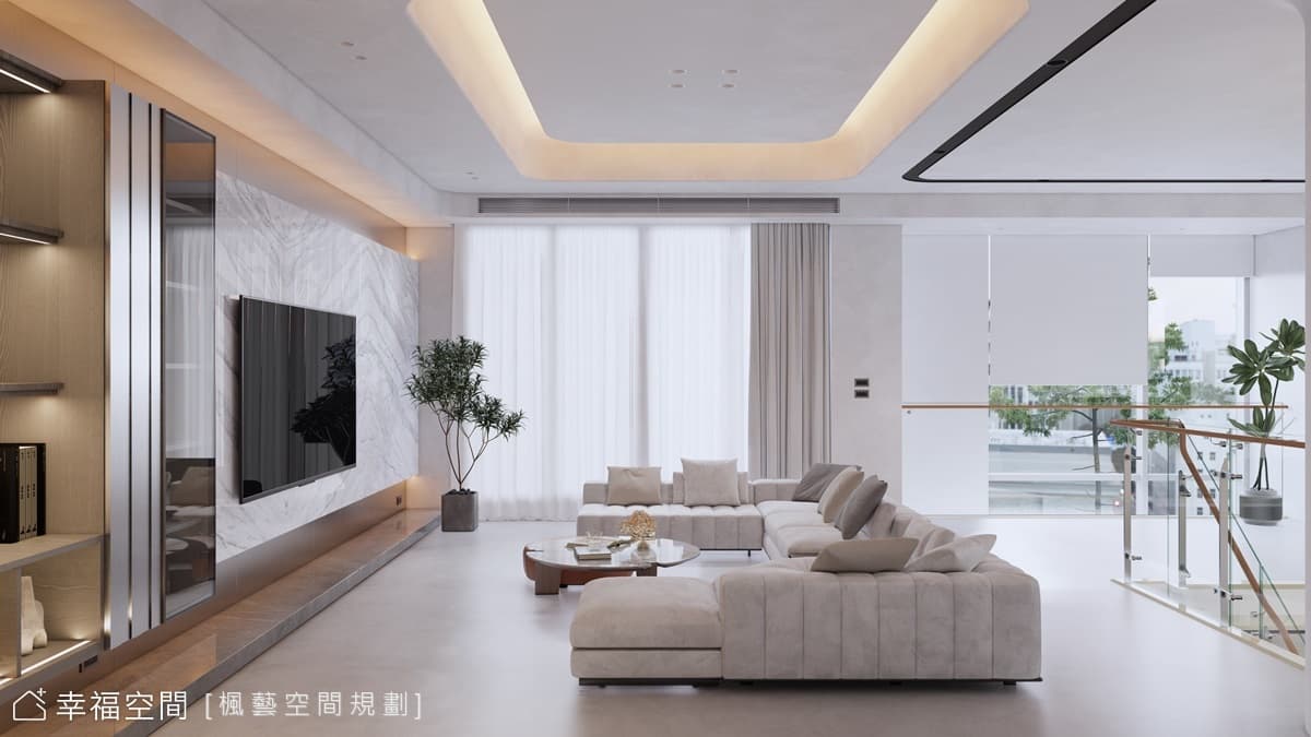凝縮日常中的吉光片羽 勾勒淨透雅居|120坪|簡約風