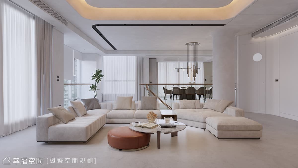 凝縮日常中的吉光片羽 勾勒淨透雅居|120坪|簡約風