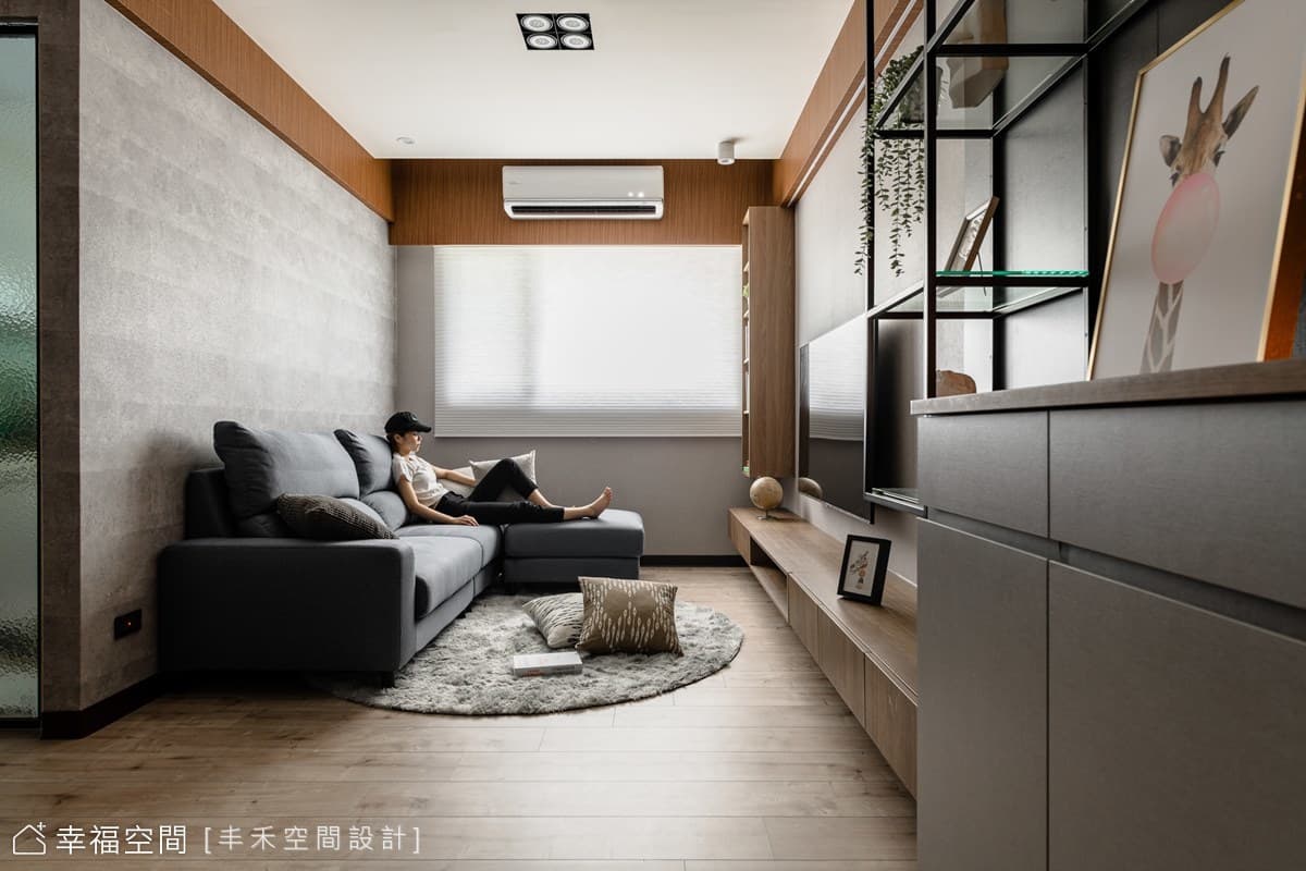 來一點精品感的輕工業風|20坪