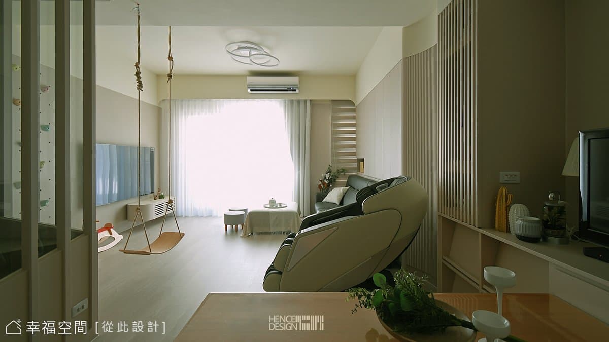 溫柔奶茶色鋪敘親子宅的美好生活│現代風│60坪