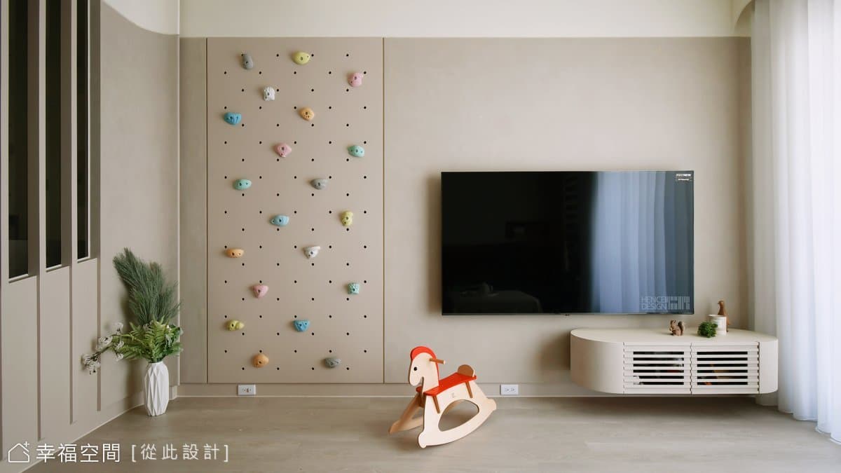 溫柔奶茶色鋪敘親子宅的美好生活│現代風│60坪