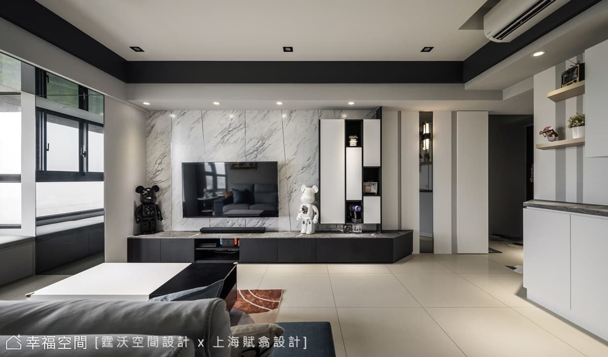 兩人三貓的美好時光，浸潤日光的現代清新宅│現代風│25坪