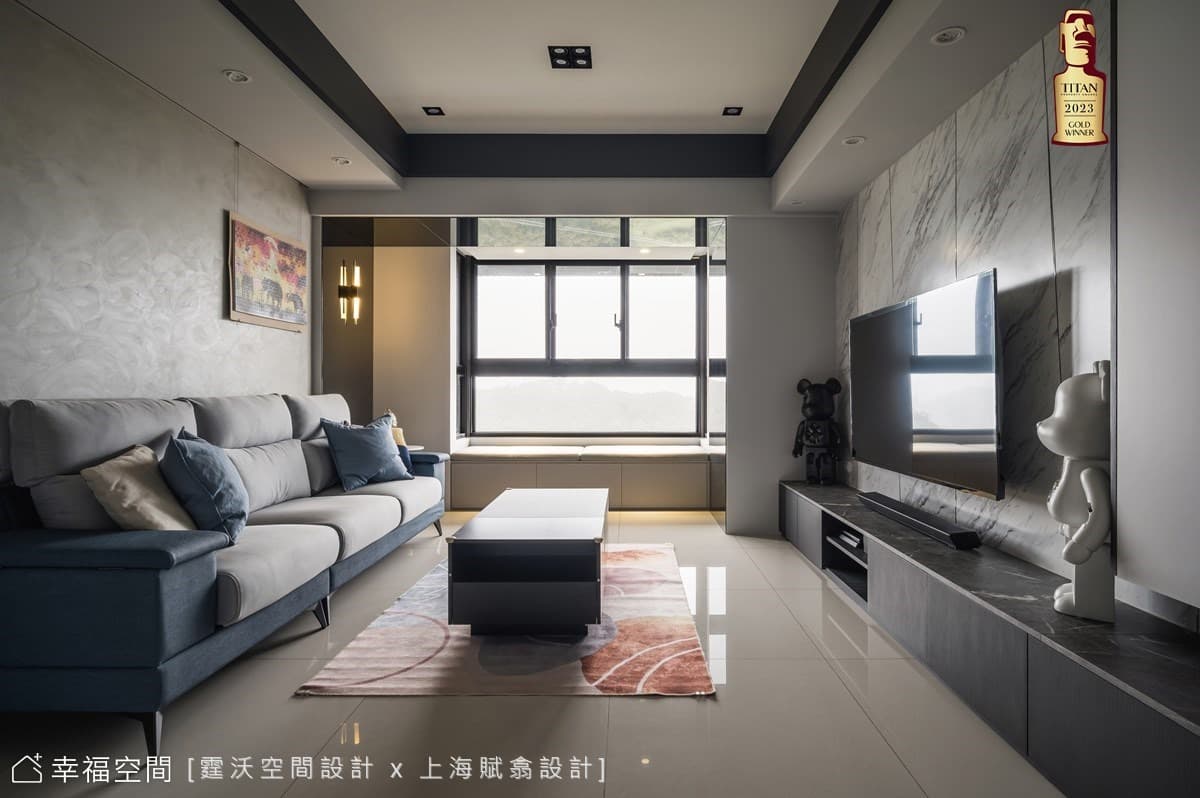 兩人三貓的美好時光，浸潤日光的現代清新宅│現代風│25坪