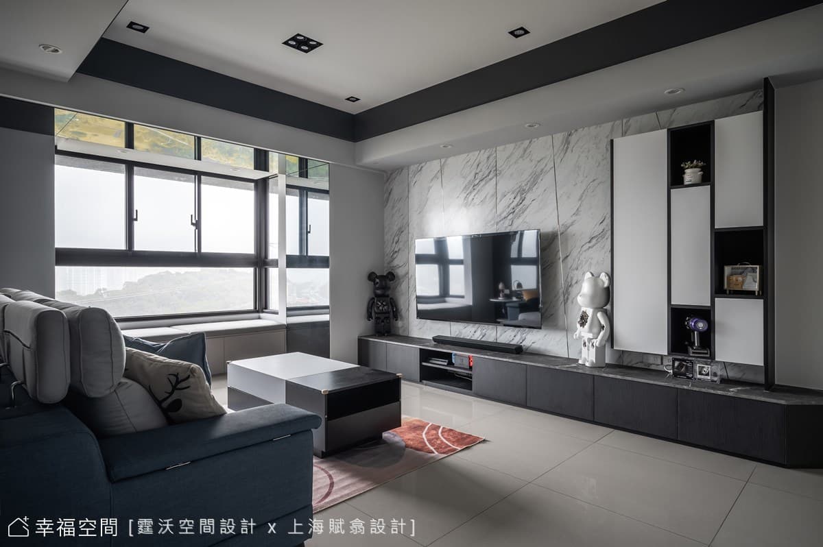 兩人三貓的美好時光，浸潤日光的現代清新宅│現代風│25坪