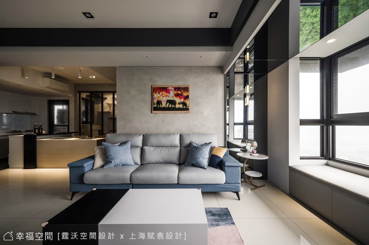 兩人三貓的美好時光，浸潤日光的現代清新宅│現代風│25坪