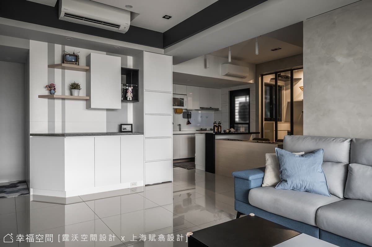 兩人三貓的美好時光，浸潤日光的現代清新宅│現代風│25坪