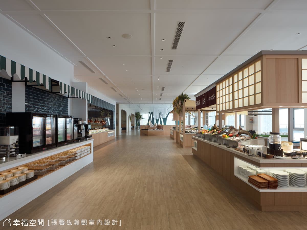 徜徉浪花綠意的食域空間│288坪