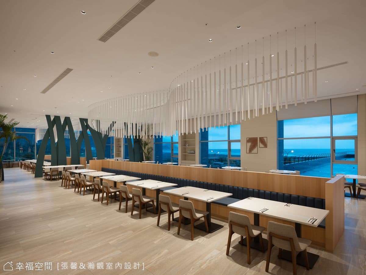 徜徉浪花綠意的食域空間│288坪