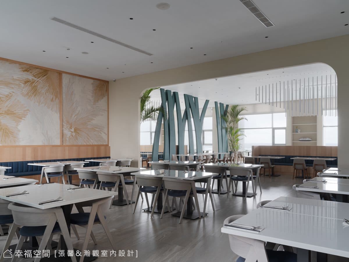 徜徉浪花綠意的食域空間│288坪