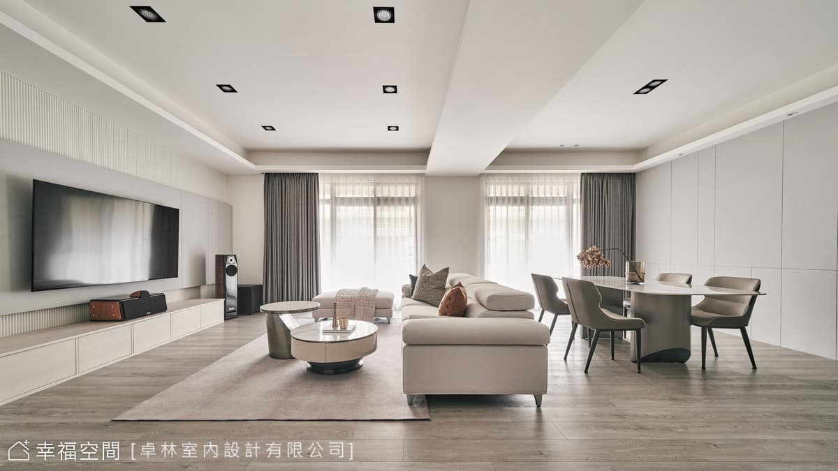 築一室清雅風尚 圍塑朗澈家景│現代風│50坪