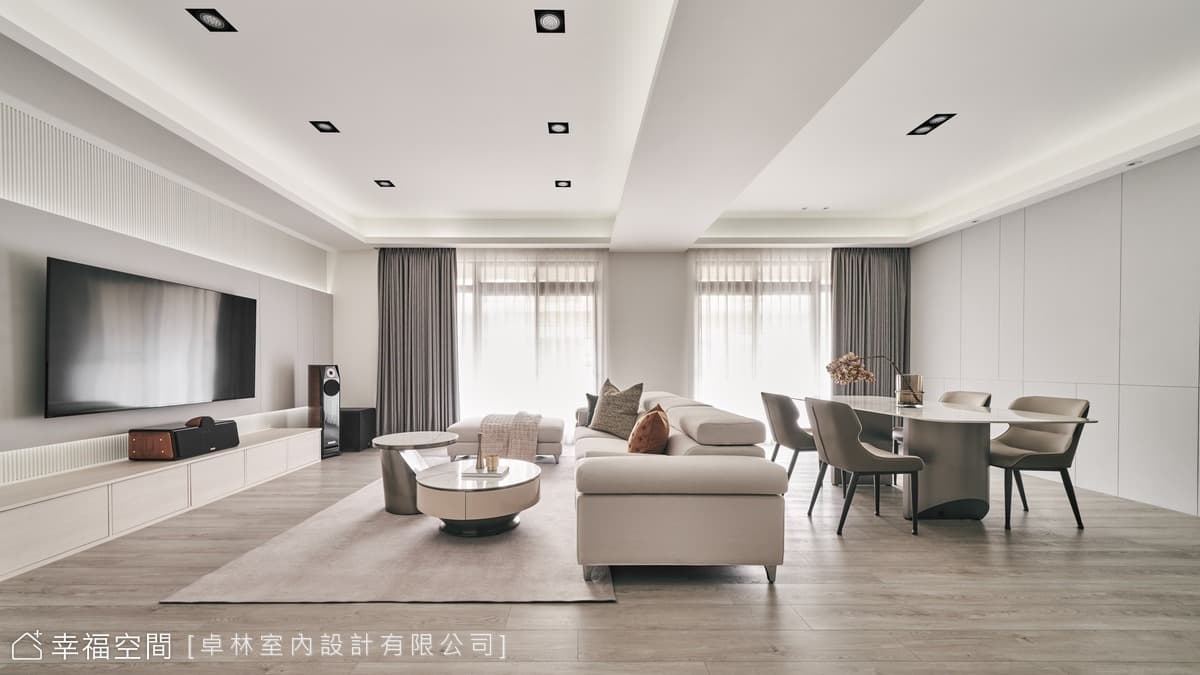 築一室清雅風尚 圍塑朗澈家景│現代風│50坪