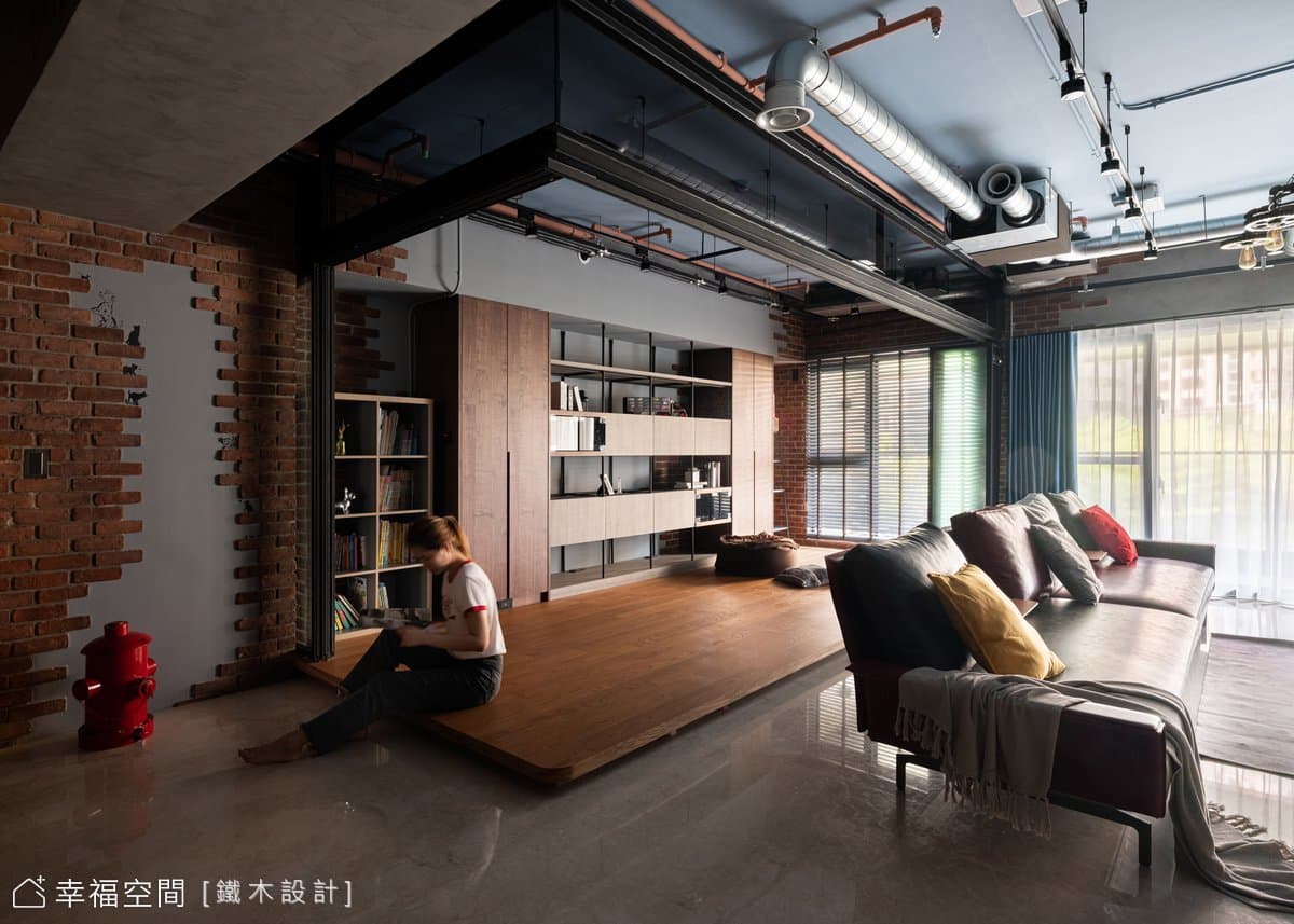 砌築率性硬派寓所 享受自由不羈生活|工業風|80坪